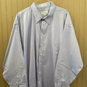 Vintage Joseph & Feiss Polo Crest Logo Shirt Men Size XL Blue Button Checker